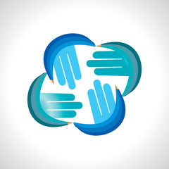 creative teamwork vector illustration 