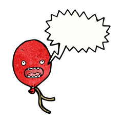 floating balloon cartoon character