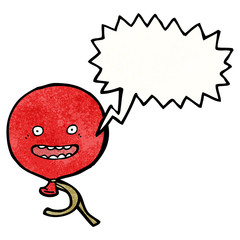 floating balloon cartoon character