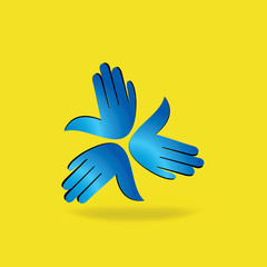 creative hand concept vector illustration 