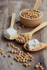 Soybeans and tofu