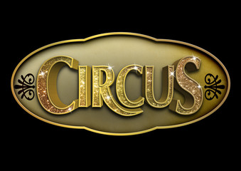 Glitter Circus Sign - 86924095
