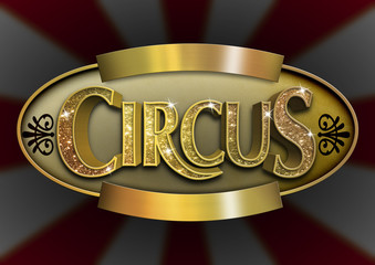 Glitter Circus Sign - 86924098