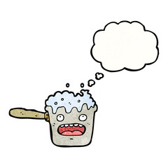 cartoon hot kitchen pan