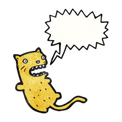 crazy cartoon cat