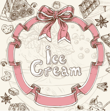 Ice cream sweet background