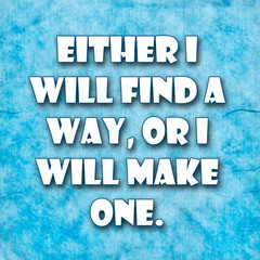 Naklejka premium Inspirational Typographic Quote
