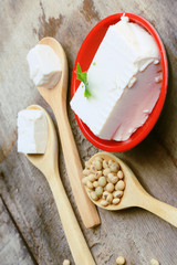 Soybeans and tofu