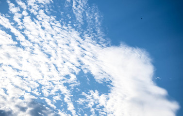 blue sky and clouds