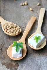 Soybeans and tofu