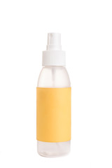 Plastic Spray Bottle with Yellow Label