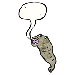 cartoon leech