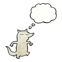 cute little wolf cartoon