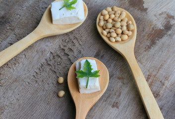 Soybeans and tofu
