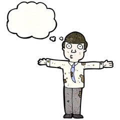 cartoon dirty businessman