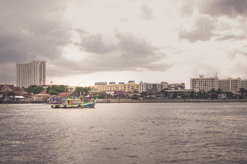 Fototapeta na wymiar Chao Phraya River Bangkok Thailand