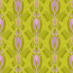 Seamless abstract pattern ornament geometric background