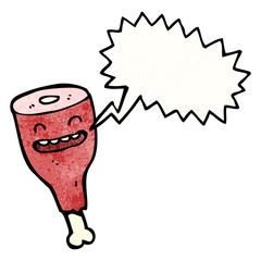 meat cartoon character