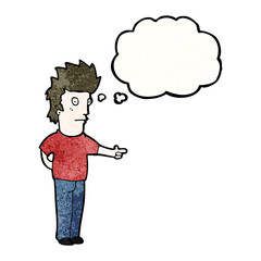 cartoon pointing man