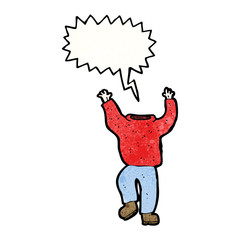 headless man cartoon