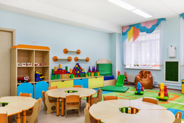 game room in the kindergarten - obrazy, fototapety, plakaty