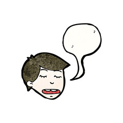 cartoon boy with speech bubble