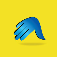 creative hand idea concept vector 