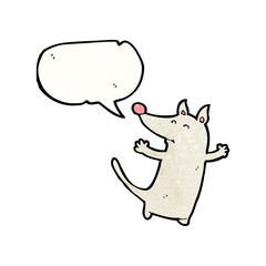 cartoon little wolf