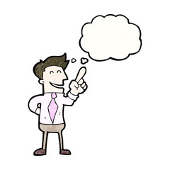 cartoon man with great idea