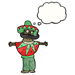 cartoon man in mexican costume