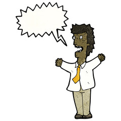 cartoon shouting boss
