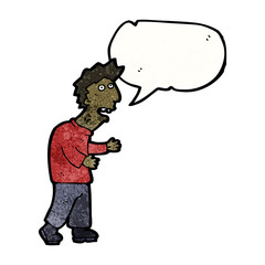 cartoon stressed man