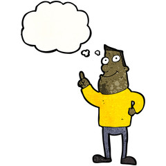 cartoon man with idea
