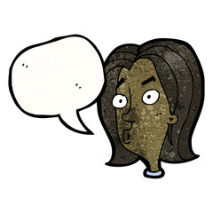 cartoon confused woman