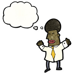 cartoon man thinking