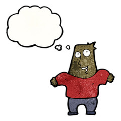 cartoon shrugging man