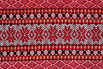 Ukrainian national embroidery pattern