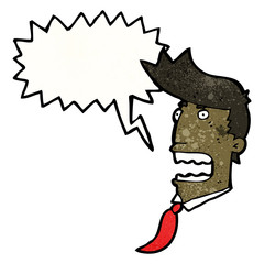 shouting man cartoon