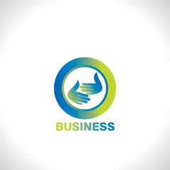 icon of business deal vector 