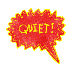 cartoon shout for quiet