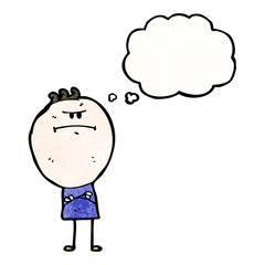 frowning man cartoon