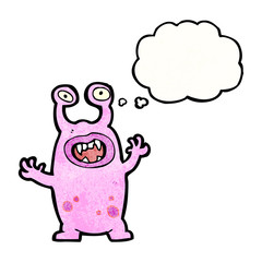 cartoon crazy monster