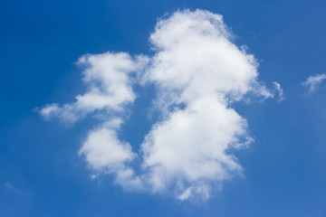 white clound and blue sky