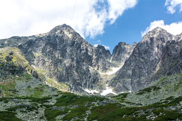 Fototapeta na wymiar Lomnicky stit, High Tatras in Slovakia