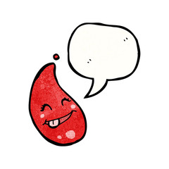 cartoon blood drop