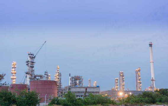 Oil petrochemical industrial plant