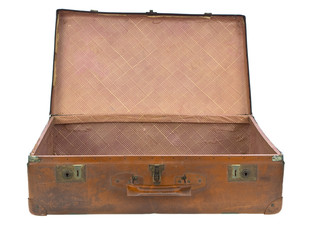 Concentration camp open luggage front view