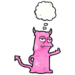 rude little devil cartoon