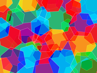 Abstract color polygons fancy background