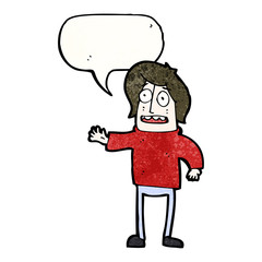 cartoon man with speech bubble